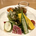 月夜野庭 銀の月 - 料理写真:ラタトゥイユ・ニンジンのラペ・季節野菜のサラダ