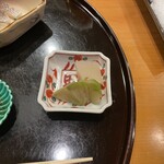 懐石料理 はし本 - 突き出しの自家製搾菜◯