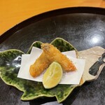 懐石料理 はし本 - 鱧と松茸の米粉のフライ◎