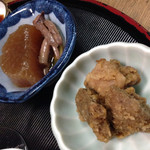 独酌　三四郎 - 大根煮とザンギ