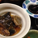 独酌　三四郎 - 身欠きニシン？と空豆