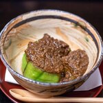 よし町 - 2025.9 茄子田楽茸味噌（チチタケ、ヒラタケ、クロカワ、ハツタケ、ウラベニホテイシメジ）