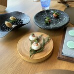 メゾン ケイ - 青梅シャーベット・トマトとモロヘイヤ・マドレーヌ