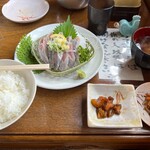 いさりび食堂 - いわし刺身定食1320円
