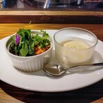 321468374 - 『プチサラダ＆スープ』⇒ビシソワーズ