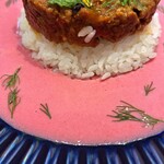 スパイスカレー43 - ビーツでピンクなボルシチ！