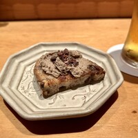 焼鳥 嘉とう - レバーペースト、まずこれが上手い！恵比寿の黒生ビールに合う