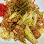 大衆酒蔵 日本海 - 料理写真:ソース焼きそば  麺もソースも独特。野菜と肉が多くて美味しい