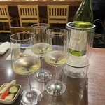 里葉亭 - 白ワインで