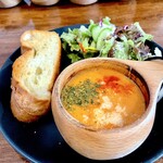 スープホリック - モーニングセット 海老の濃厚ビスク