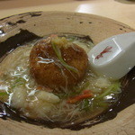 いまゐ - レンコン饅頭のすり流し汁