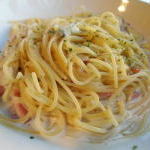 ∞wAve - ゴルゴンゾーラのクリームスープスパゲッティ　\850