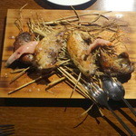 レストランユニック - ヤマウズラの稲藁焼き4,860円