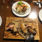 レストランユニック - ヤマウズラの稲藁焼き4,860円