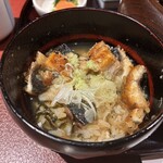 うなぎ仁 - ひつまぶし　出汁と薬味を入れて