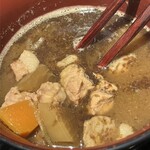 黒豚トンカツ さつまや とんとん - 豚汁のアップ