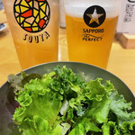 そうや - お通しのレタス