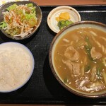 土田屋 - 料理写真:カレーうどん定食