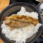 盛かつ - ご飯に乗せる(￣∇￣)