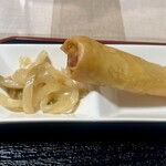 中国料理 華澄 - 春巻＆搾菜（副菜）