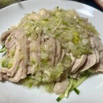 中国料理 華澄 - 蒸し鶏ネギソースかけ