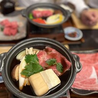 すき焼き 牛しゃぶ 松重 - 