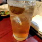 新宿うな鐵 - 自家製梅酒のソーダ割り。自家製梅酒ってサッパリしてるから好きです♡