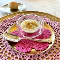 SALONE TOKYO - ①とかち井上農場雪蔵甘熟メークイン一冬越し"
                    　カラスミ冷製スープ