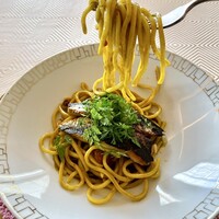 SALONE TOKYO - ④浅草開化楼〜カラヒグ麺〜
                    　パスタ コン レサルデ