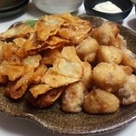 めだかタンタン - ぼんじりと揚げワンタン