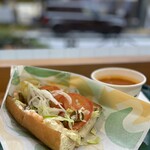 サブウェイ - 料理写真:だしタルえび620円
ゴロゴロ野菜のトマト＆クラムスープ390円