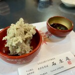 手打ちそば 石庄庵 - そばがき