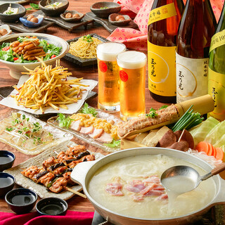 ＜宴会に◎＞旨ダシ鍋＋人気鳥料理＋飲み放題付4500円～!!