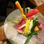 ピッツェリア ダ タサキ - 松戸産やさしい有機野菜屋さんのバーニャカウダ850円