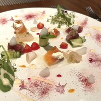 ルサンク  - 鮮魚のカルパッチョ(あわびコース)