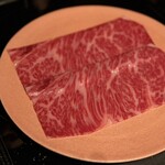 北海道焼肉 北うし - サーロイン焼きしゃぶ