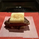 北海道焼肉 北うし - フィレステーキサンド