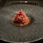 北海道焼肉 北うし - 和牛ユッケ