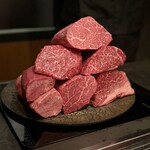 北海道焼肉 北うし - 本日の和牛　ヒレ、イチボ、牛タン