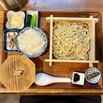 炭火焼濃厚中華そば 威風堂道 - つけ麺定食 喉黒(1,550円)