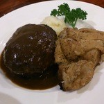 2014/10/25ハンバーグチキンステーキ