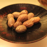 鴨シャブ 竹亭 - ゆで落花生　(2014/10)
