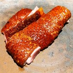 仁修樓 - .....四品目　爐烤交配鴨（七谷鴨のクロワゼの広東式ロースト）.....