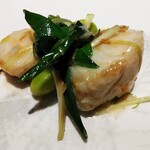 仁修樓 - .....五品目　清炒石班魚（コクハンアラの炒めもの）.....