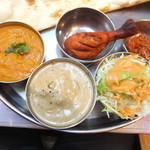 南印度ダイニング - ターリランチ(豆)だいぶ辛い