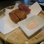 SATOブリアン - 宮崎牛のブリカツ、塩で1