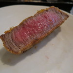 SATOブリアン - 宮崎牛のブリカツ、塩で2