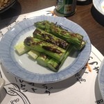 小川の魚 - 野菜焼き