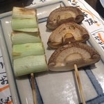 小川の魚 - 野菜焼き