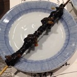 小川の魚 - ひれ焼き